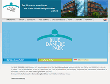 Tablet Screenshot of bluedanubepark.at